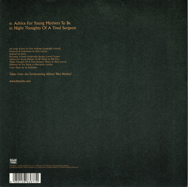 The Veils - Advice For Young Mothers To Be | Rough Trade (RTRADS 367) - 2 The Veils - Advice For Young Mothers To Be | Rough Trade (RTRADS 367) - 2
