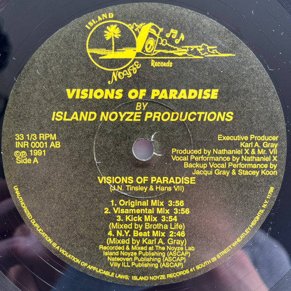 Island Noyze Productions - Visions Of Paradise | Island Noyze Records (INR 0001)