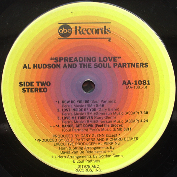 Al Hudson & The Partners - Spreading Love | ABC Records (AA-1081) - 4
