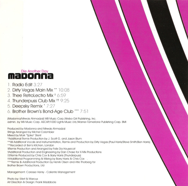 Madonna - Die Another Day | Warner Bros. Records (9362-42492-2) - 3 Madonna - Die Another Day | Warner Bros. Records (9362-42492-2) - 3