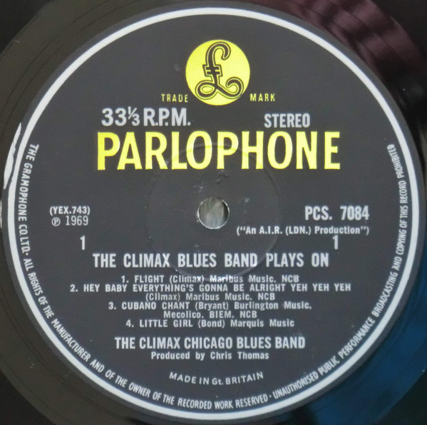 Climax Blues Band - Plays On | Parlophone (PCS 7084) - 3 Climax Blues Band - Plays On | Parlophone (PCS 7084) - 3