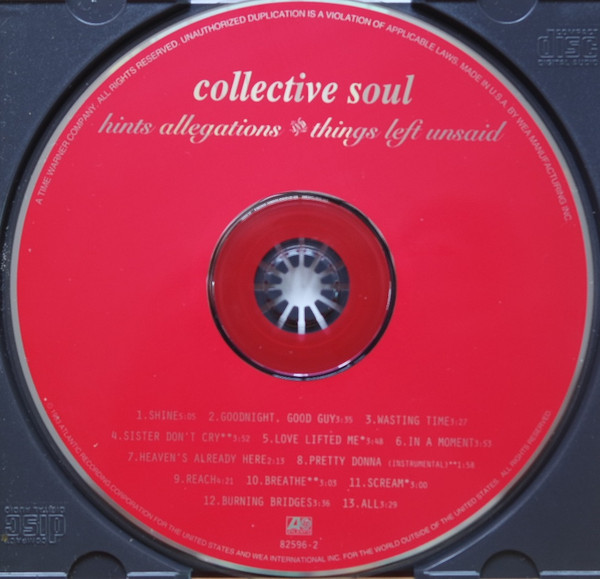 Collective Soul - Hints Allegations And Things Left Unsaid | Atlantic (82596-2) - 3