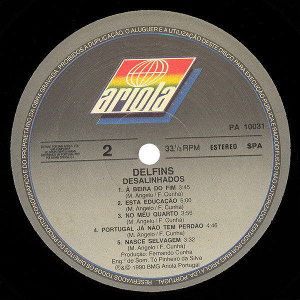 Delfins - Desalinhados | Ariola (PA 10031) - 4