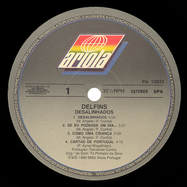 Delfins - Desalinhados | Ariola (PA 10031) - 3
