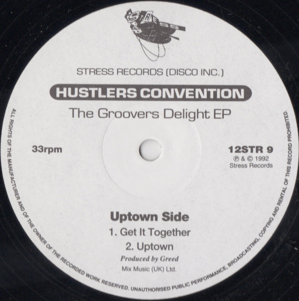 Hustlers Convention - The Groovers Delight EP | Stress Records (12STR 9) - 3 Hustlers Convention - The Groovers Delight EP | Stress Records (12STR 9) - 3