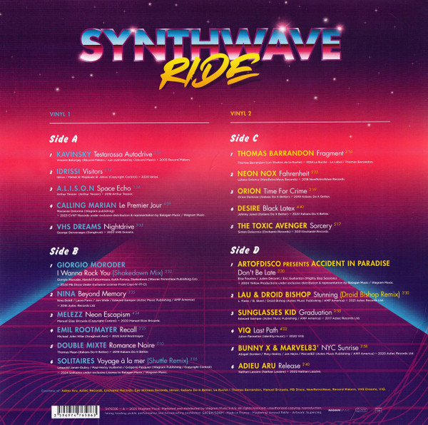 Various - Synthwave Ride | Wagram Music (3476586) - 2