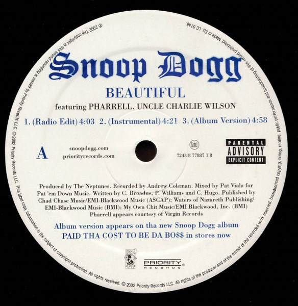 Snoop Dogg - Beautiful / Ballin' | Doggy Style Records (7243 8 77887 1 8) - 2