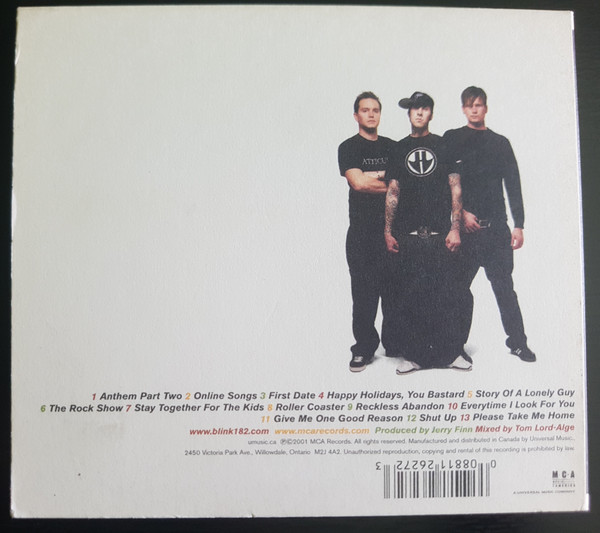 Blink-182 - Take Off Your Pants And Jacket (Limited Edition) [CD] | MCA Records (0881126272) - 3