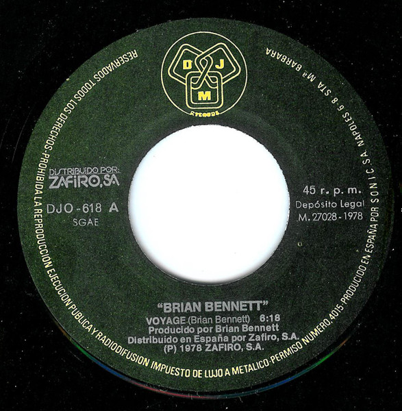 Brian Bennett - Voyage (A Journey Into Discoid Funk) | DJM Records (DJO-618) - 3 Brian Bennett - Voyage (A Journey Into Discoid Funk) | DJM Records (DJO-618) - 3