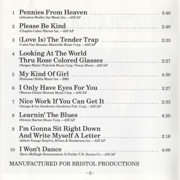 Frank Sinatra And Count Basie Orchestra - Sinatra-Basie (An Historic Musical First) | Reprise Records (927 023-2) - 3 Frank Sinatra And Count Basie Orchestra - Sinatra-Basie (An Historic Musical First) | Reprise Records (927 023-2) - 3