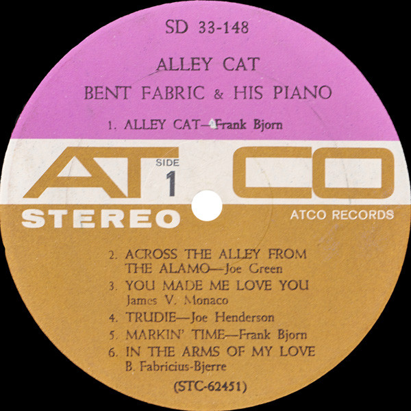 Bent Fabric - Alley Cat | ATCO Records (SD 33-148) - 3