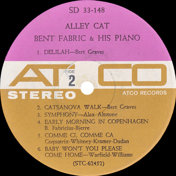 Bent Fabric - Alley Cat | ATCO Records (SD 33-148) - 4