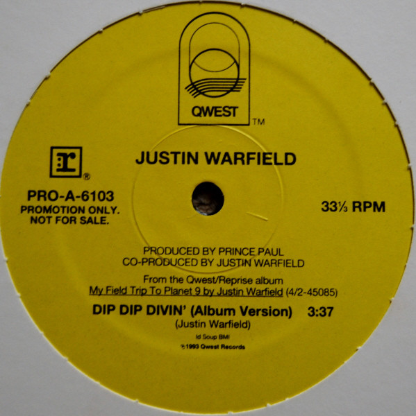 Justin Warfield - K Sera Sera / Dip Dip Divin' | Qwest Records (PRO-A-6103)