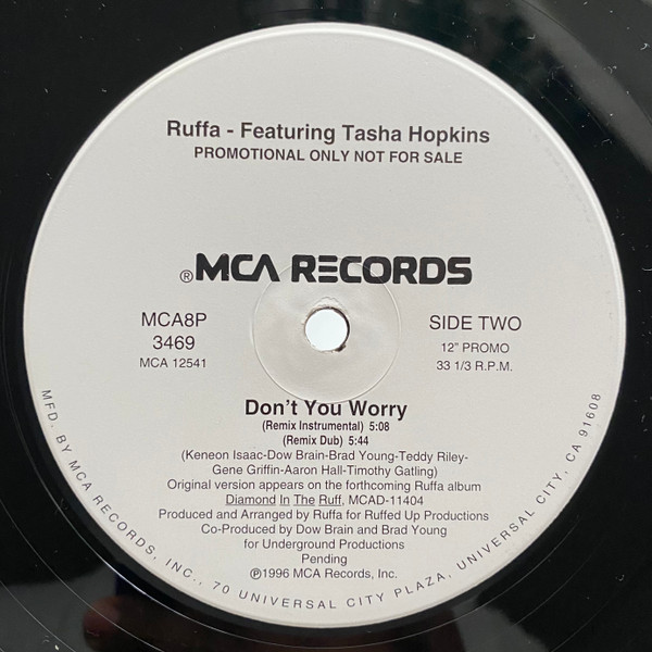 Ruffa Featuring Tasha Holiday - Don't You Worry | MCA Records (MCA8P 3469) - 2