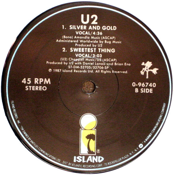 U2 - Where The Streets Have No Name | Island Records (0-96740) - 4 U2 - Where The Streets Have No Name | Island Records (0-96740) - 4