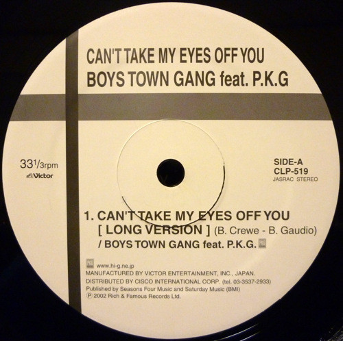 Boys Town Gang - Can't Take My Eyes Off You | Victor (CLP-519)