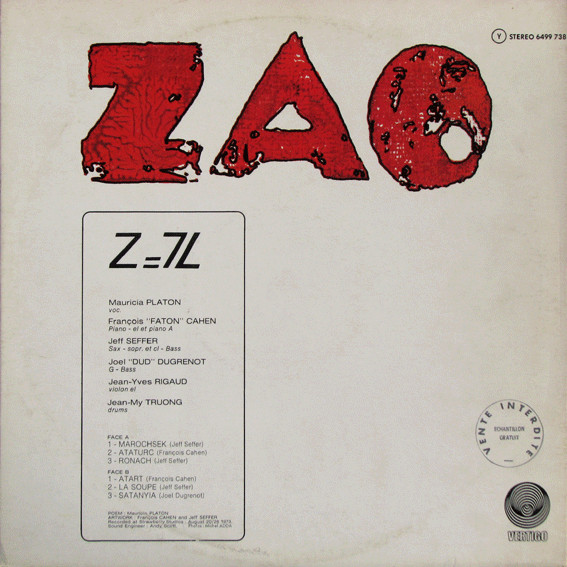 ZAO - Z=7L | Vertigo (6499 738) - 2