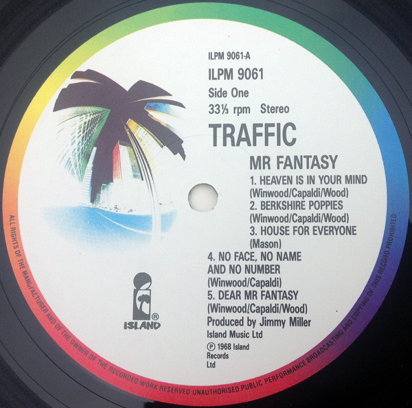 Traffic - Mr. Fantasy | Island Records (ILPM9061) - 3