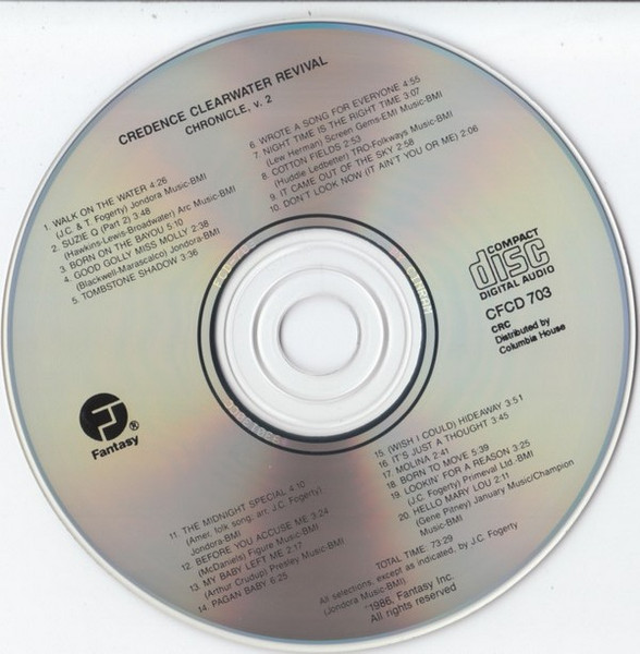 Creedence Clearwater Revival - Chronicle Volume Two [CD] | Fantasy (FCD-703) - 4