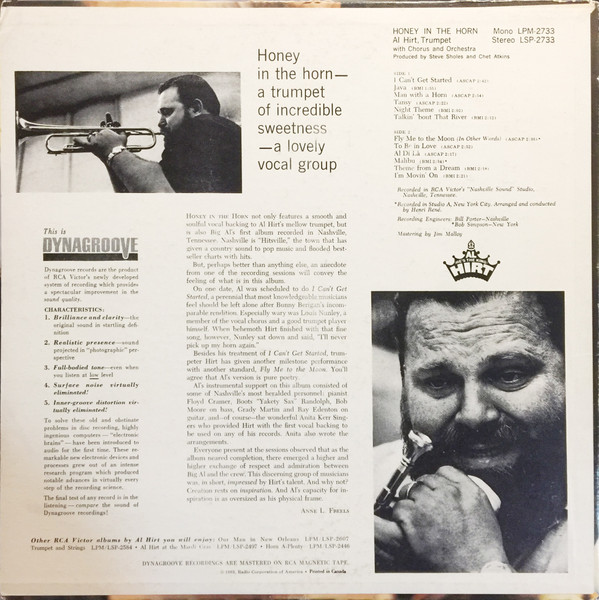 Al Hirt - Honey In The Horn | RCA Victor (LSP-2733) - 2 Al Hirt - Honey In The Horn | RCA Victor (LSP-2733) - 2
