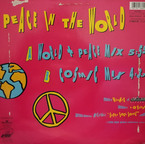 Worldpeace Mc's - Peace In The World | BMG Ariola München GmbH (613 860) - 2