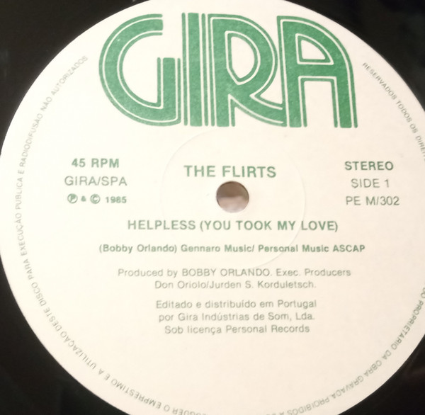 The Flirts - Helpless (You Took My Love) | Gira (PE M/302) - 2