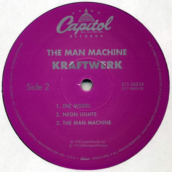 Kraftwerk - The Man Machine | Capitol Records (S11-56854) - 4 Kraftwerk - The Man Machine | Capitol Records (S11-56854) - 4