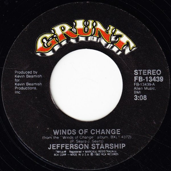 Jefferson Starship - Winds Of Change / Black Widow | Grunt (FB-13439)