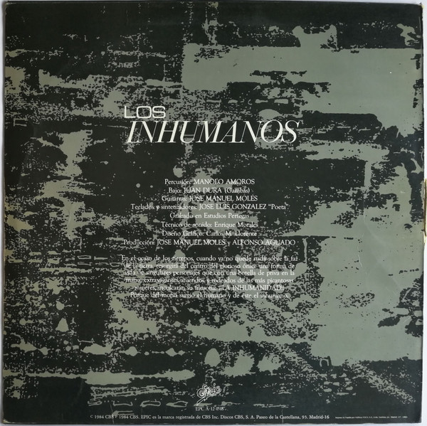 Los Inhumanos - Los Inhumanos | Epic (EPC-A-12-4548) - 2