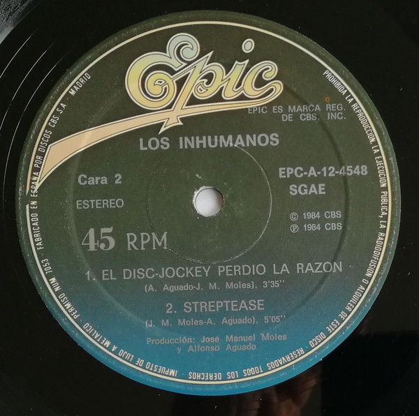 Los Inhumanos - Los Inhumanos | Epic (EPC-A-12-4548) - 4