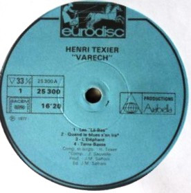 Henri Texier - Varech | Eurodisc (913.087) - 3 Henri Texier - Varech | Eurodisc (913.087) - 3