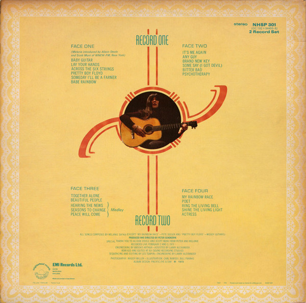 Melanie - Melanie At Carnegie Hall | Neighborhood Records (NHSP 301) - 2 Melanie - Melanie At Carnegie Hall | Neighborhood Records (NHSP 301) - 2