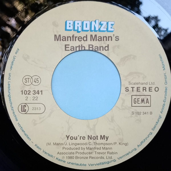 Manfred Mann's Earth Band - Lies (Through The 80's) | Bronze (102 341) - 4