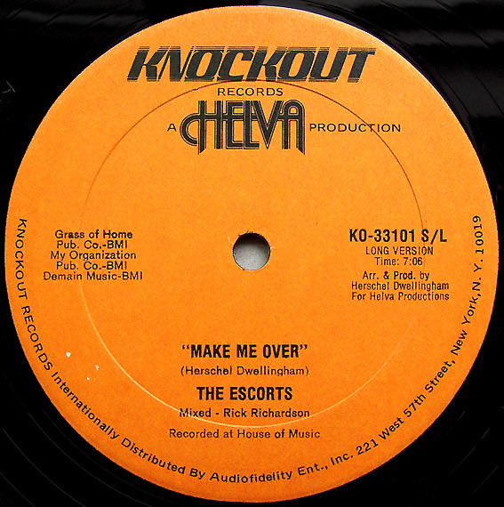 The Escorts - Make Me Over | Knockout (KO-33101) - main The Escorts - Make Me Over | Knockout (KO-33101) - main