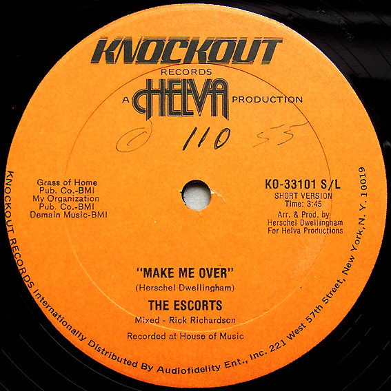 The Escorts - Make Me Over | Knockout (KO-33101) - 2 The Escorts - Make Me Over | Knockout (KO-33101) - 2