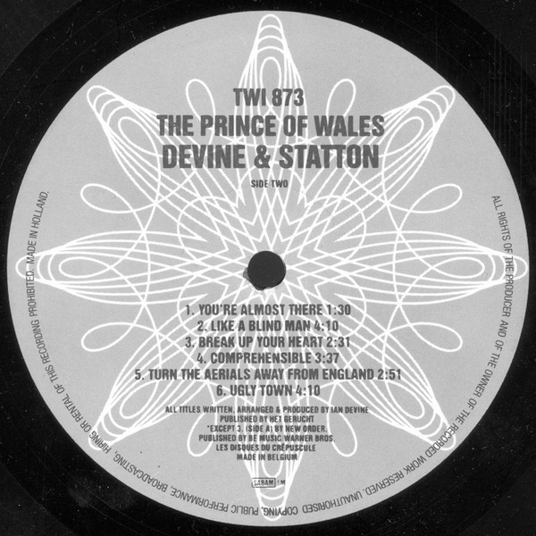 Devine & Statton - The Prince Of Wales | Les Disques Du Crépuscule (TWI 873) - 4