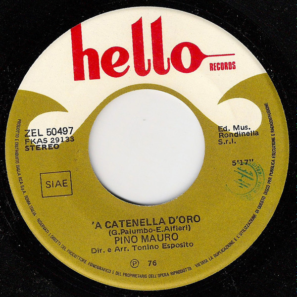 Pino Mauro - Faccella 'E Santa | Hello Records (ZEL 50497) - 3