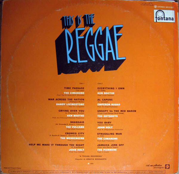 Various - This Is The Reggae | Fontana (6414 557) - main