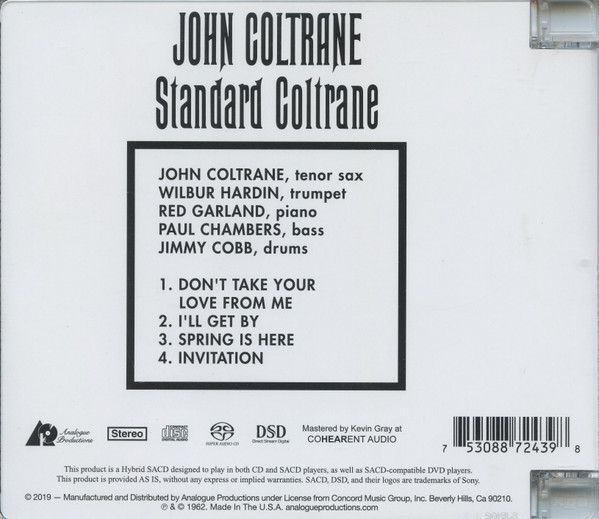 John Coltrane - Standard Coltrane | Analogue Productions (CPRJ 7243 SA) - 2