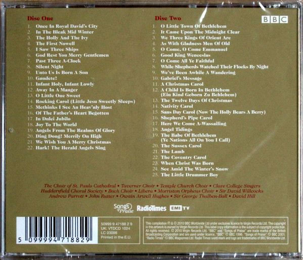 Various - The Songs Of Praise Christmas Carols Album | EMI (VTDCD 1024) - 3 Various - The Songs Of Praise Christmas Carols Album | EMI (VTDCD 1024) - 3