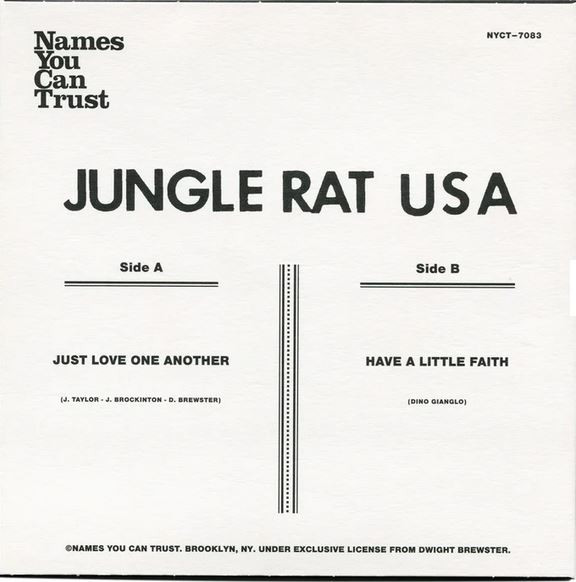 The Jungle Rat. U.S.A. - Just Love One Another | Names You Can Trust (7083) - 2 The Jungle Rat. U.S.A. - Just Love One Another | Names You Can Trust (7083) - 2