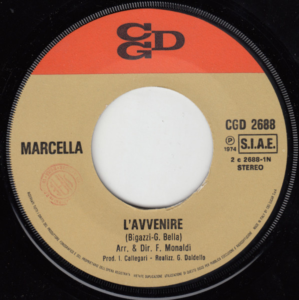 Marcella Bella - L'Avvenire | CGD (CGD 2688) - 3