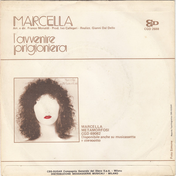 Marcella Bella - L'Avvenire | CGD (CGD 2688) - 2