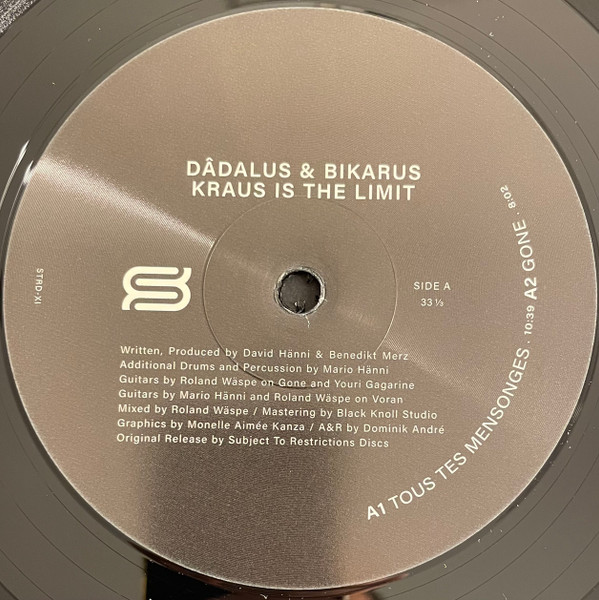 Dâdalus & Bikarus - Kraus Is The Limit | Subject To Restrictions Discs (STRD-XI) - 3