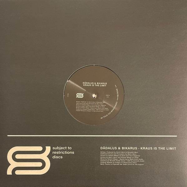 Dâdalus & Bikarus - Kraus Is The Limit | Subject To Restrictions Discs (STRD-XI) - 2