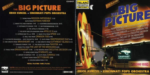 Erich Kunzel / Cincinnati Pops Orchestra - The Big Picture | Telarc Digital (CD-80437) - 2 Erich Kunzel / Cincinnati Pops Orchestra - The Big Picture | Telarc Digital (CD-80437) - 2