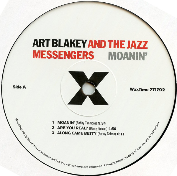 Art Blakey & The Jazz Messengers - Moanin' (Clear VInyl) | WaxTime (526021) - 2 Art Blakey & The Jazz Messengers - Moanin' (Clear VInyl) | WaxTime (526021) - 2