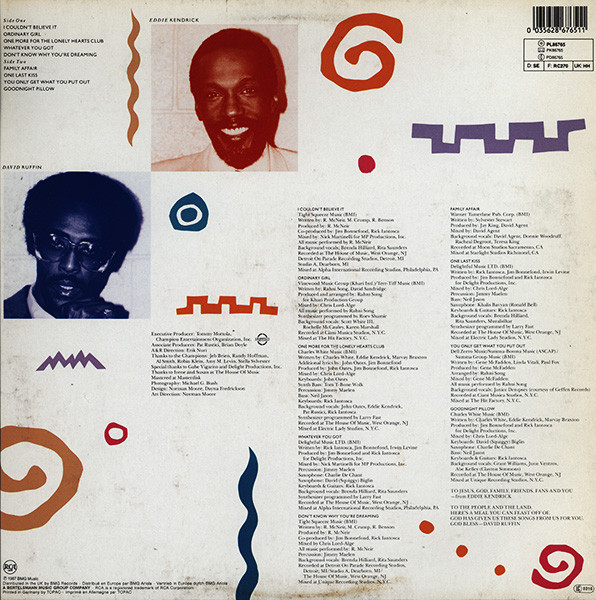 David Ruffin & Eddie Kendricks - Ruffin & Kendrick | RCA (PL 86 765) - 2 David Ruffin & Eddie Kendricks - Ruffin & Kendrick | RCA (PL 86 765) - 2