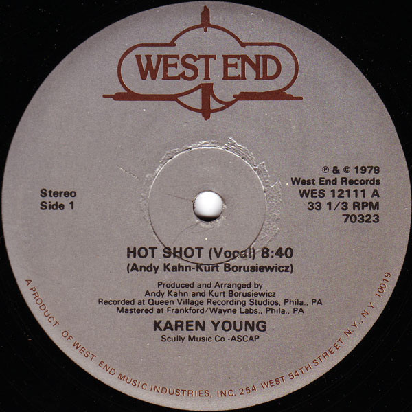 Karen Young - Hot Shot | West End Records (WES 12111) - main Karen Young - Hot Shot | West End Records (WES 12111) - main