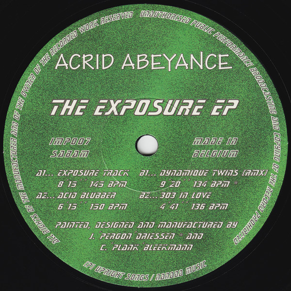 Acrid Abeyance - The Exposure EP | Important Records (IMP007) - main Acrid Abeyance - The Exposure EP | Important Records (IMP007) - main